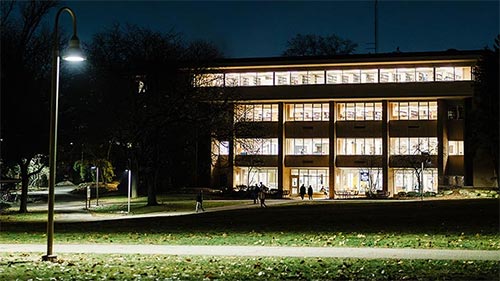 Evening visits at Calvin University.